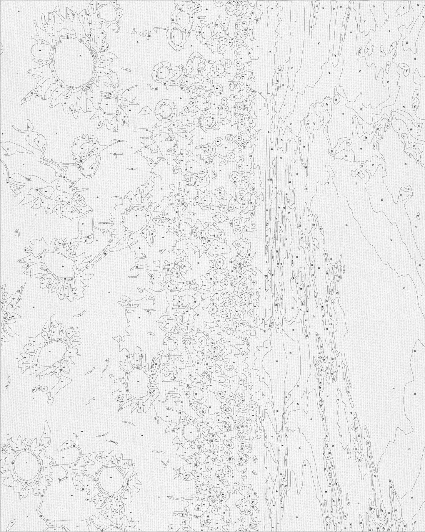 Maľovanie podľa čísel krajinka – Ukrajinská Slnečnicové pole 40*50 cm LW 3175 40×50 pbn-p