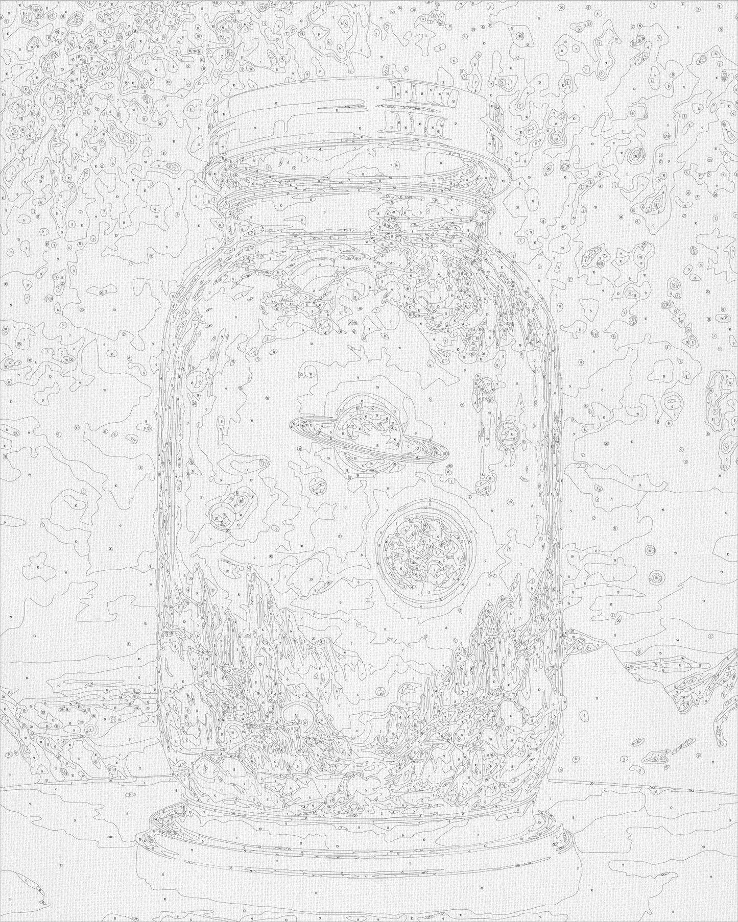 Maľovanie podľa čísel – Kozmický priestor 40*50 cm LW 3417