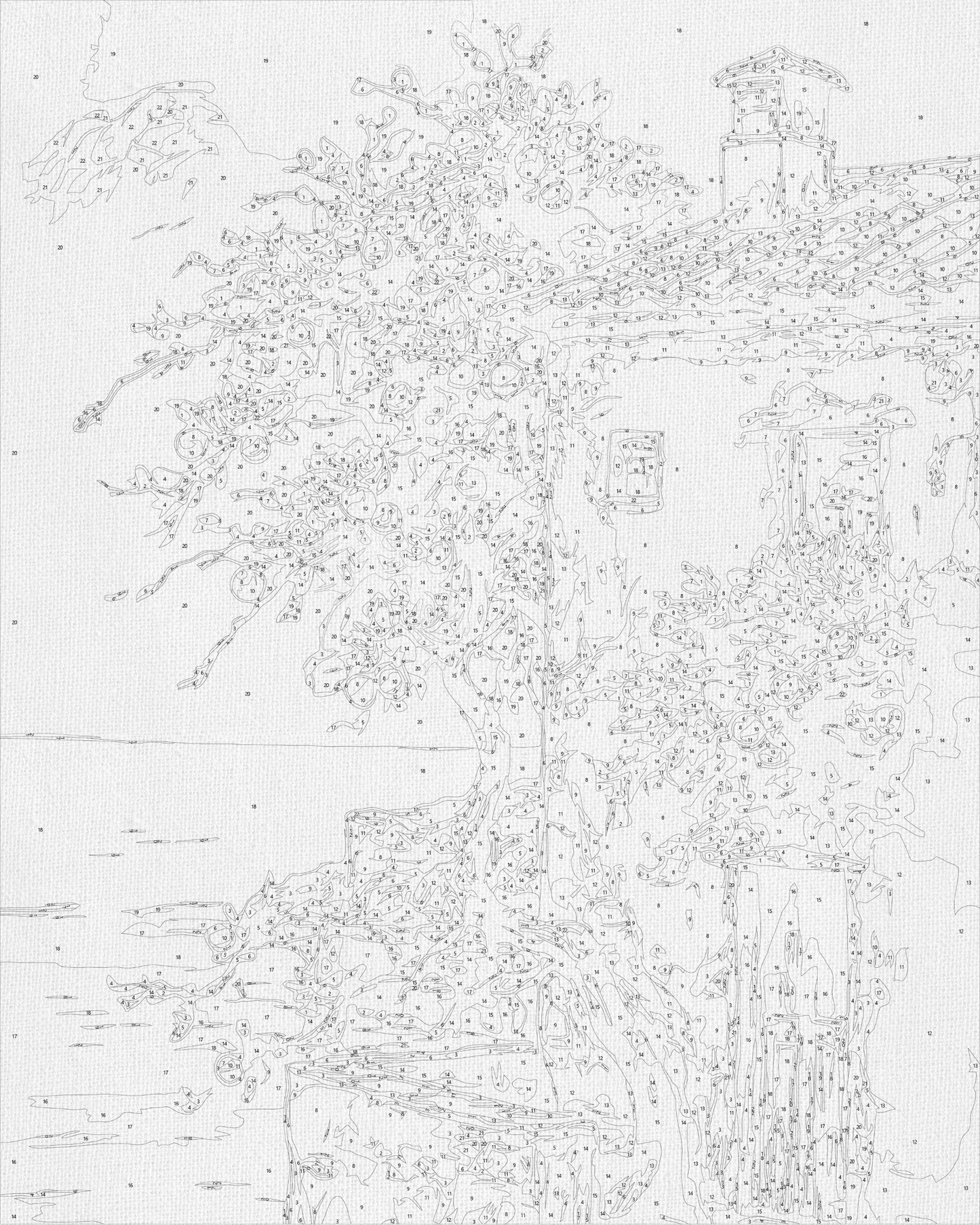 Maľovanie podľa čísel krajinka – Letná talianska 40*50 cm LW 3441