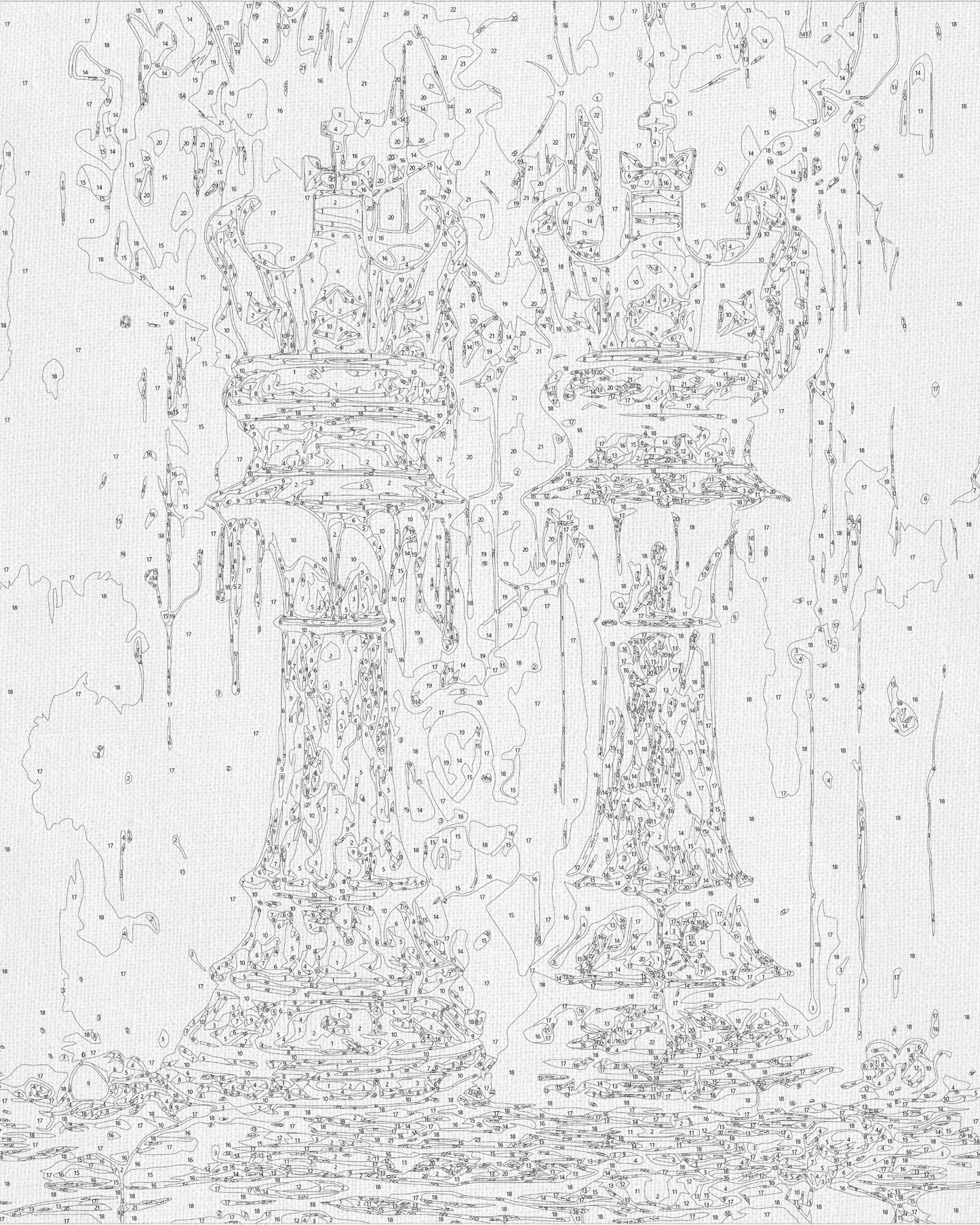 Maľovanie podľa čísel – Šachy: kráľovský súboj 40*50 cm LW 3491