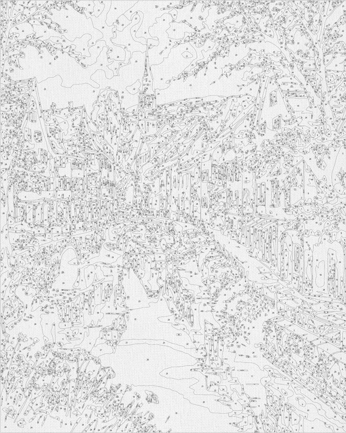 Maľovanie podľa čísel – . Uličky vedúce k snom 40*50 cm LW 3497