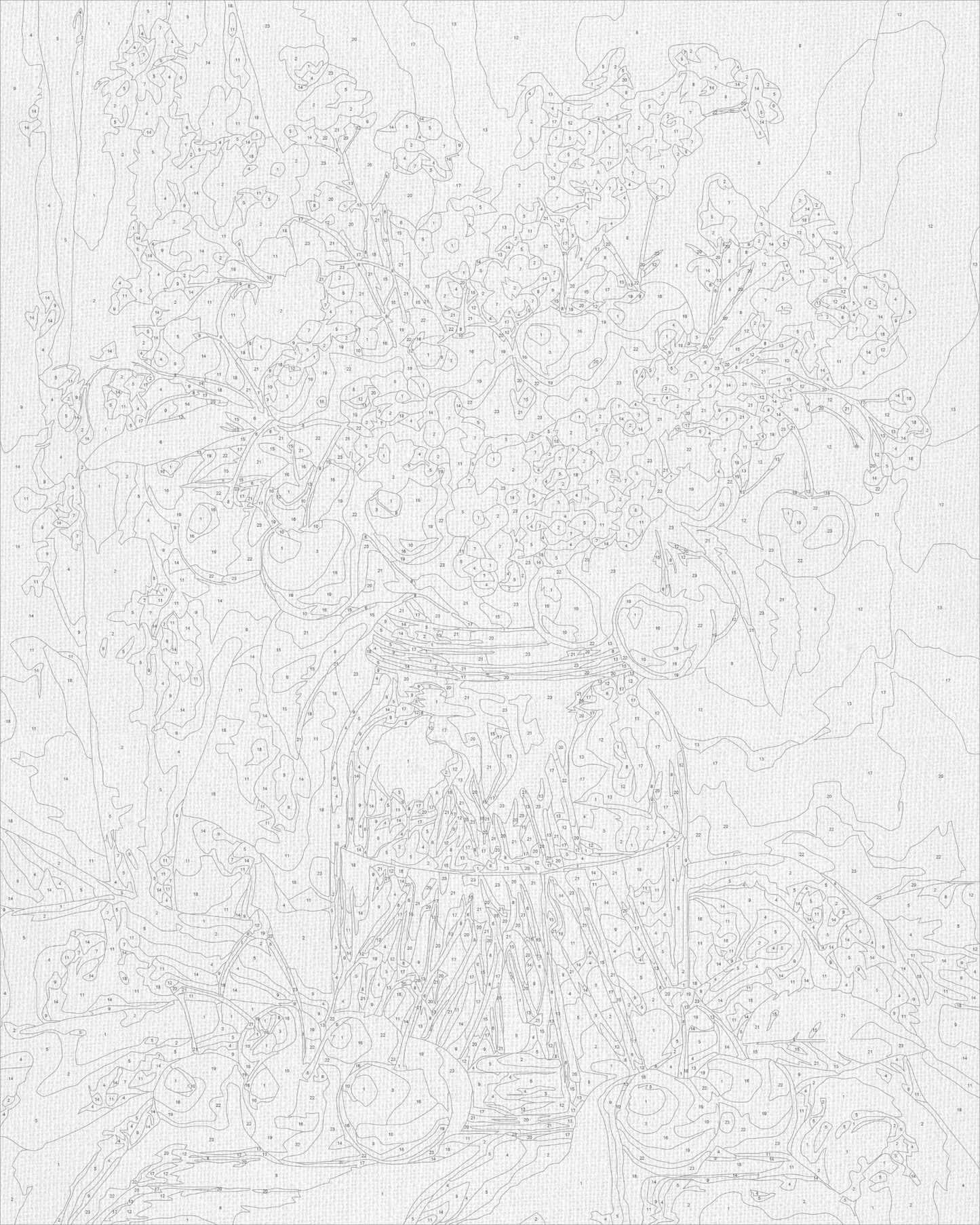 Maľovanie podľa čísel – Zátišie. Kytica kvetov s višňami 40*50 cm LW 3505