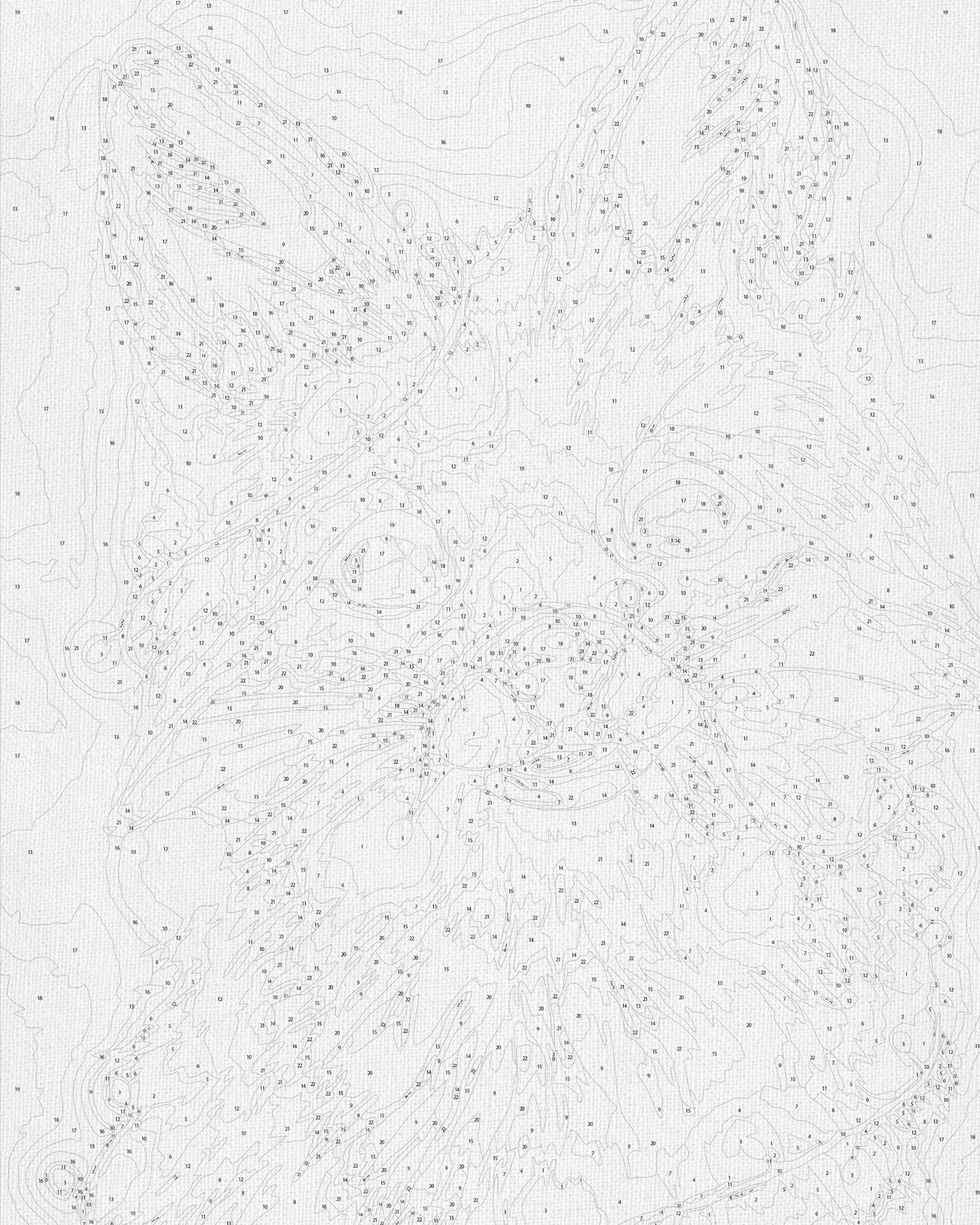 Maľovanie podľa čísel – Zvieratá. Líščie mláďa v girlande 40*50 cm LW 380