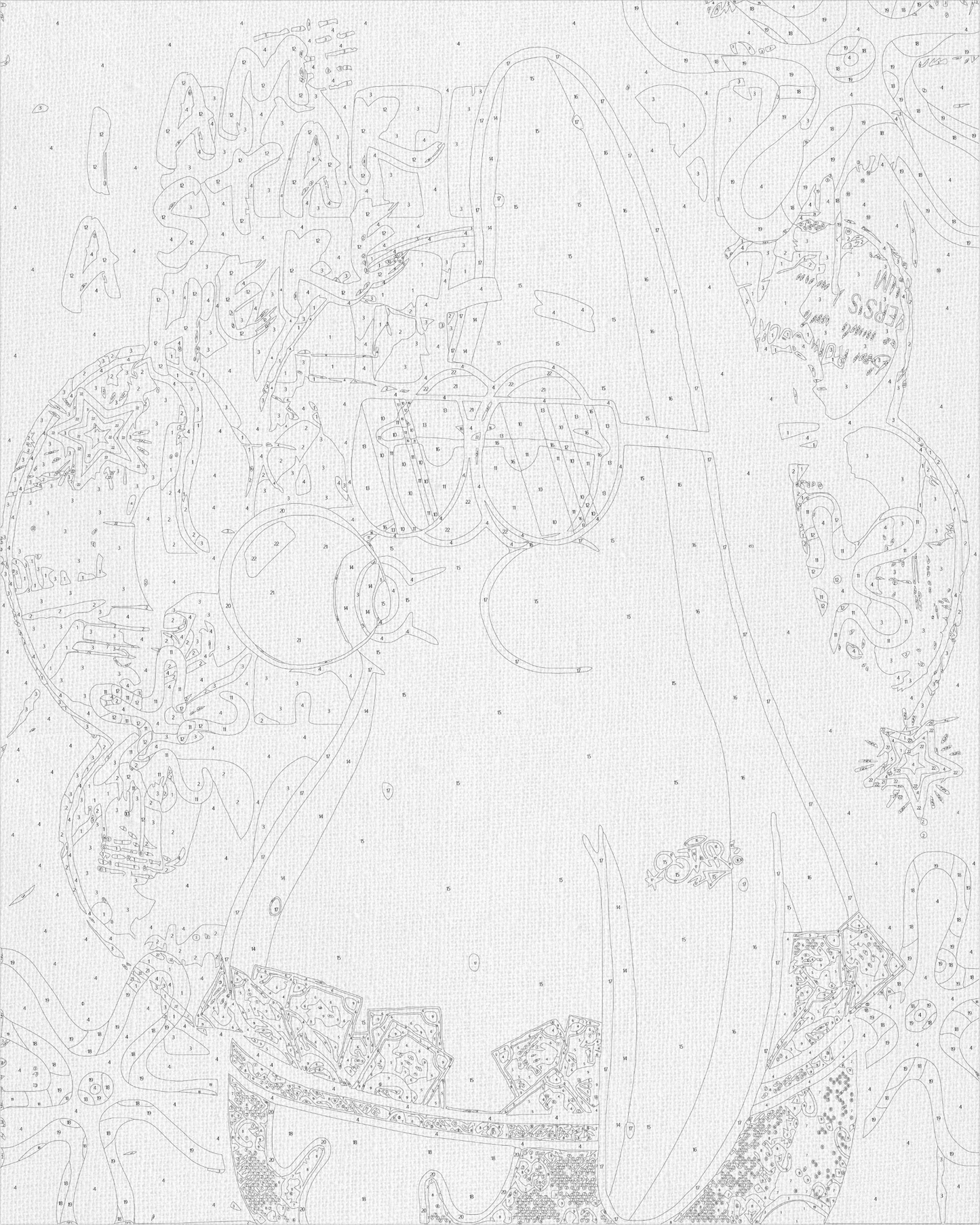 Maľovanie podľa čísel – Filmoví hrdinovia. Spongbob – Patrick 40*50 cm LW 10739