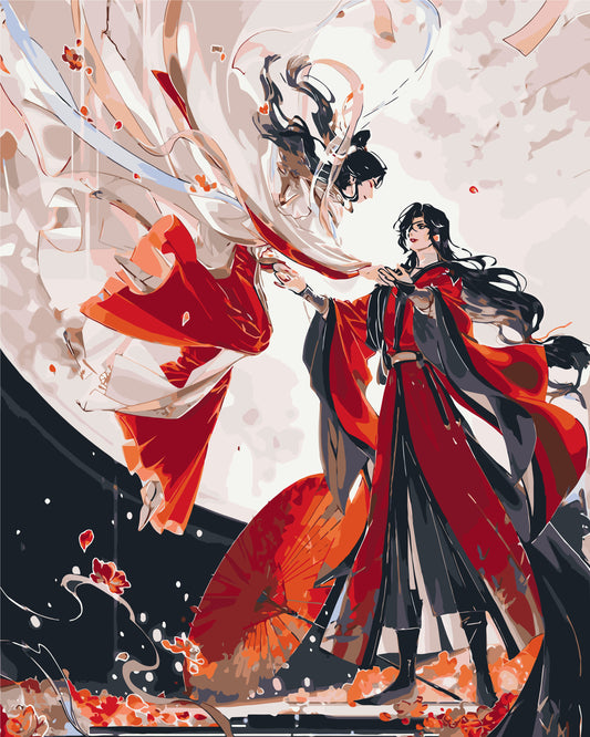 Maľovanie podľa čísel – Požehnanie nebies. Anime 40*50 cm LW 12570