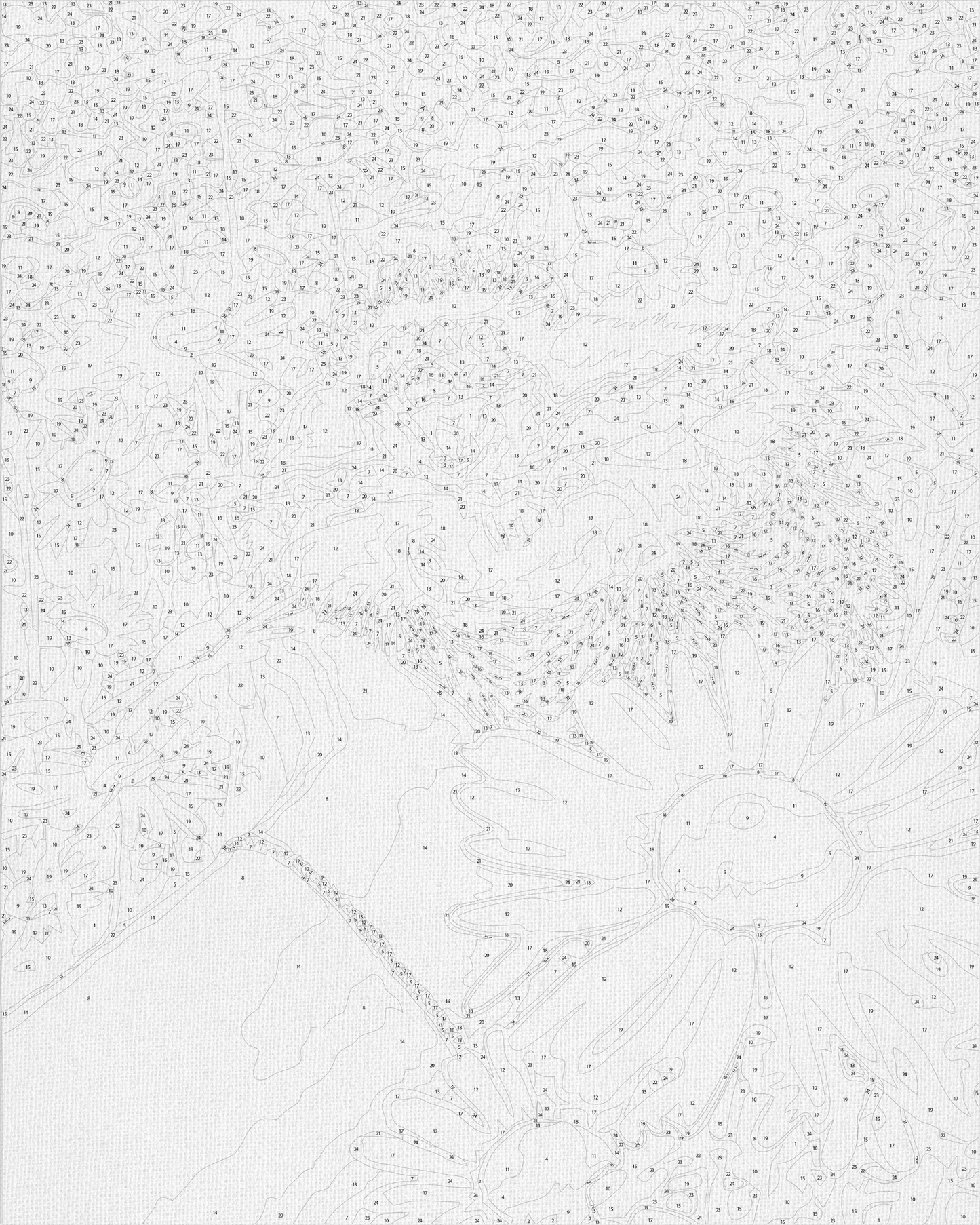 Maľovanie podľa čísel – Ježko v sedmokráskach 40*50 cm LW 3086