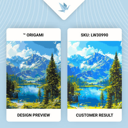 Maľovanie podľa čísel krajinka – Horský pokoj 40*50 cm LW 30990