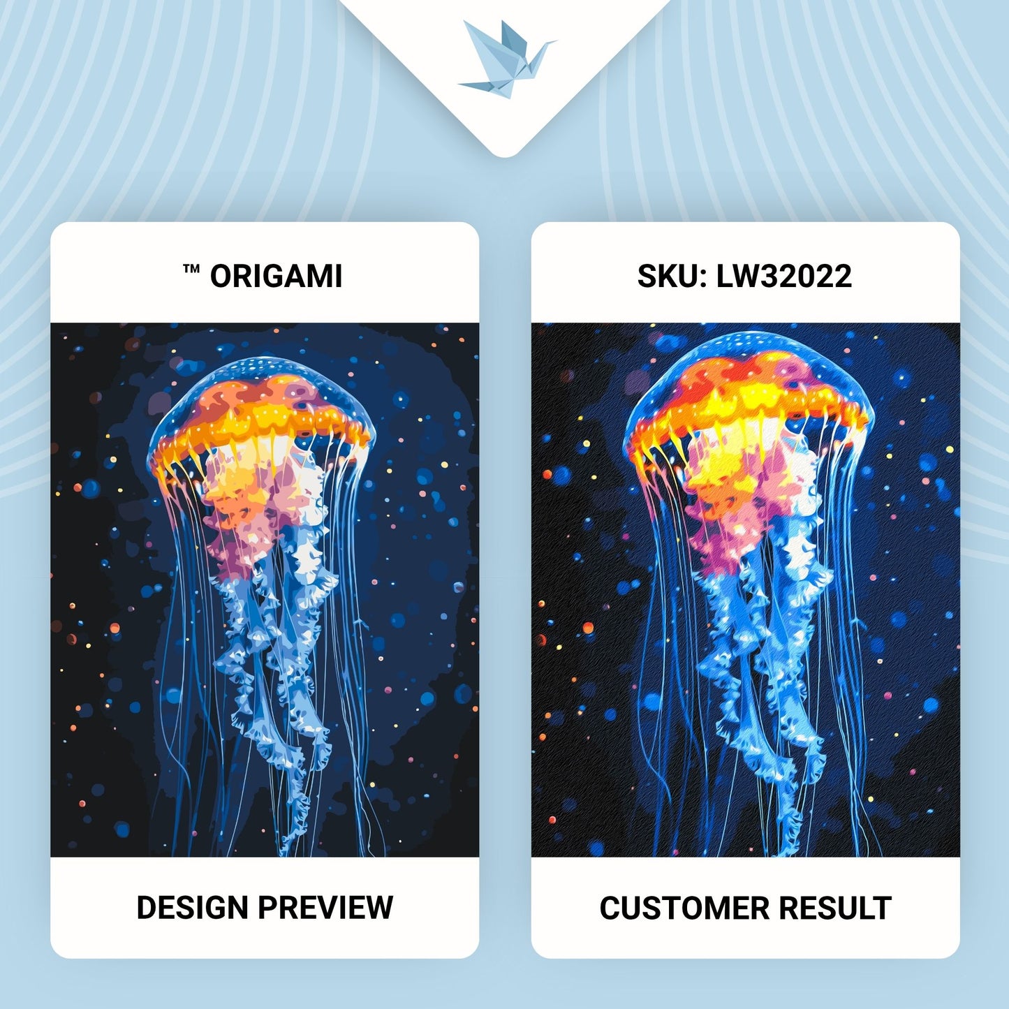 Maľovanie podľa čísel – Medúza 40*50 cm LW 32022