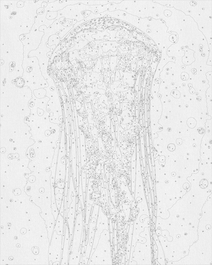 Maľovanie podľa čísel – Medúza 40*50 cm LW 32022