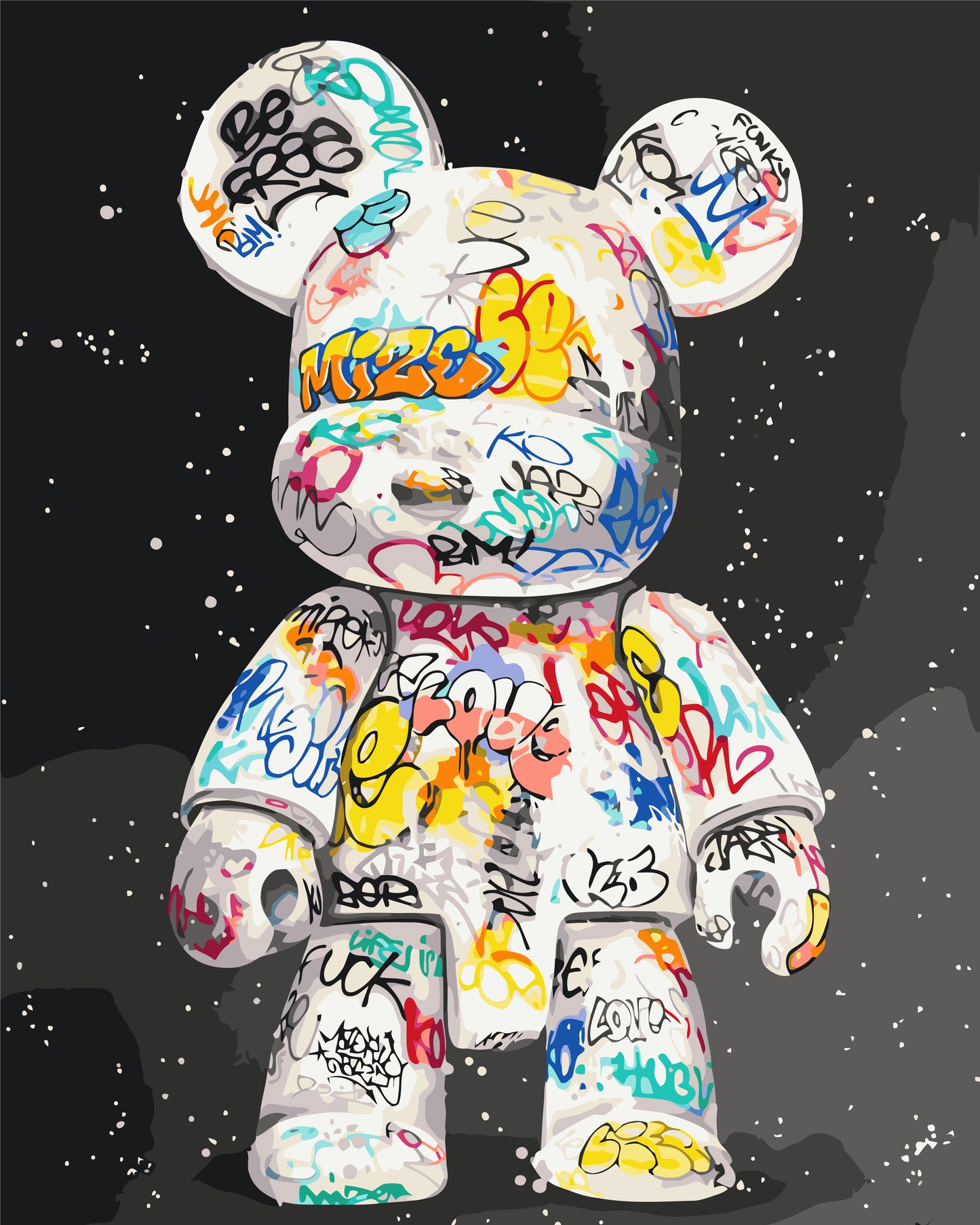 Maľovanie podľa čísel – Bearbrick 40*50 cm LW 32320