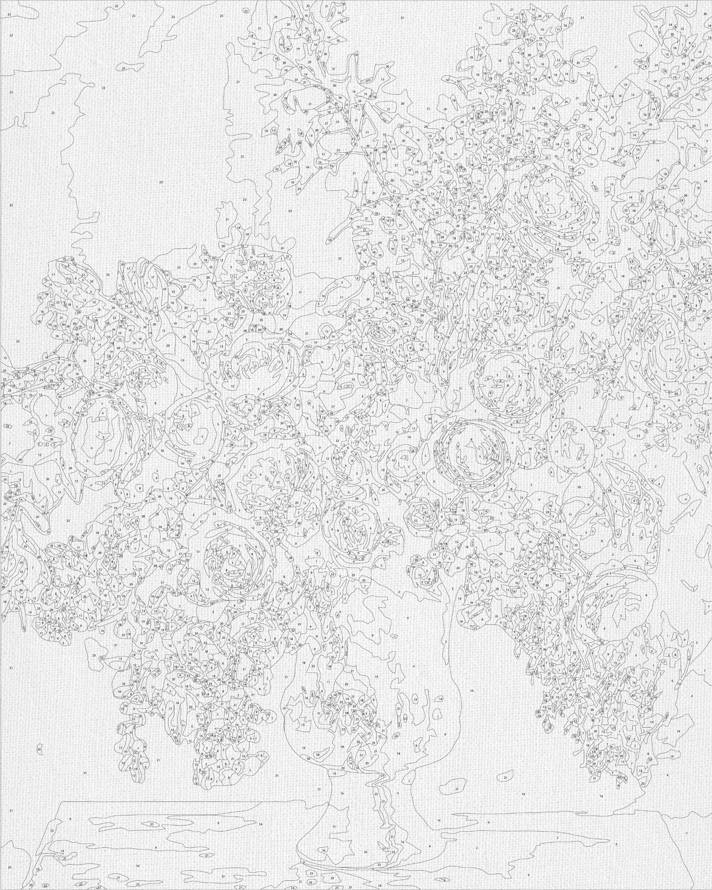 Maľovanie podľa čísel – Kytica pivónií vo váze 40*50 cm LW 3239