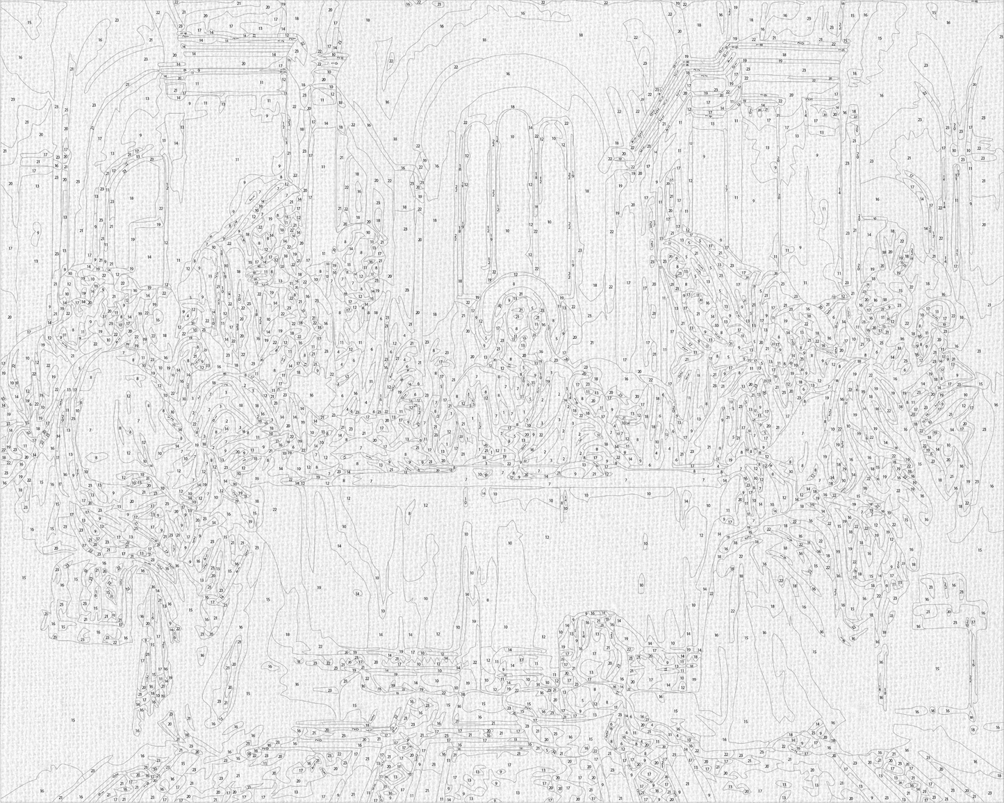 Maľovanie podľa čísel – Posledná večera 40*50 cm LW 3242