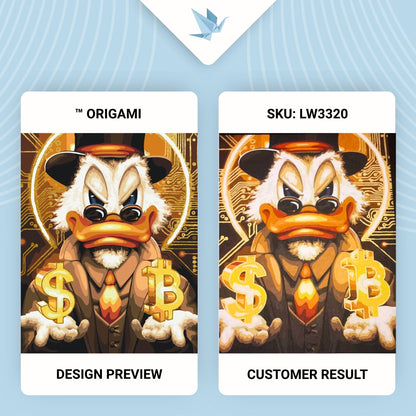 Maľovanie podľa čísel Strýko Držgroš s metalickými farbami (zlato) 40*50 cm LW 3320