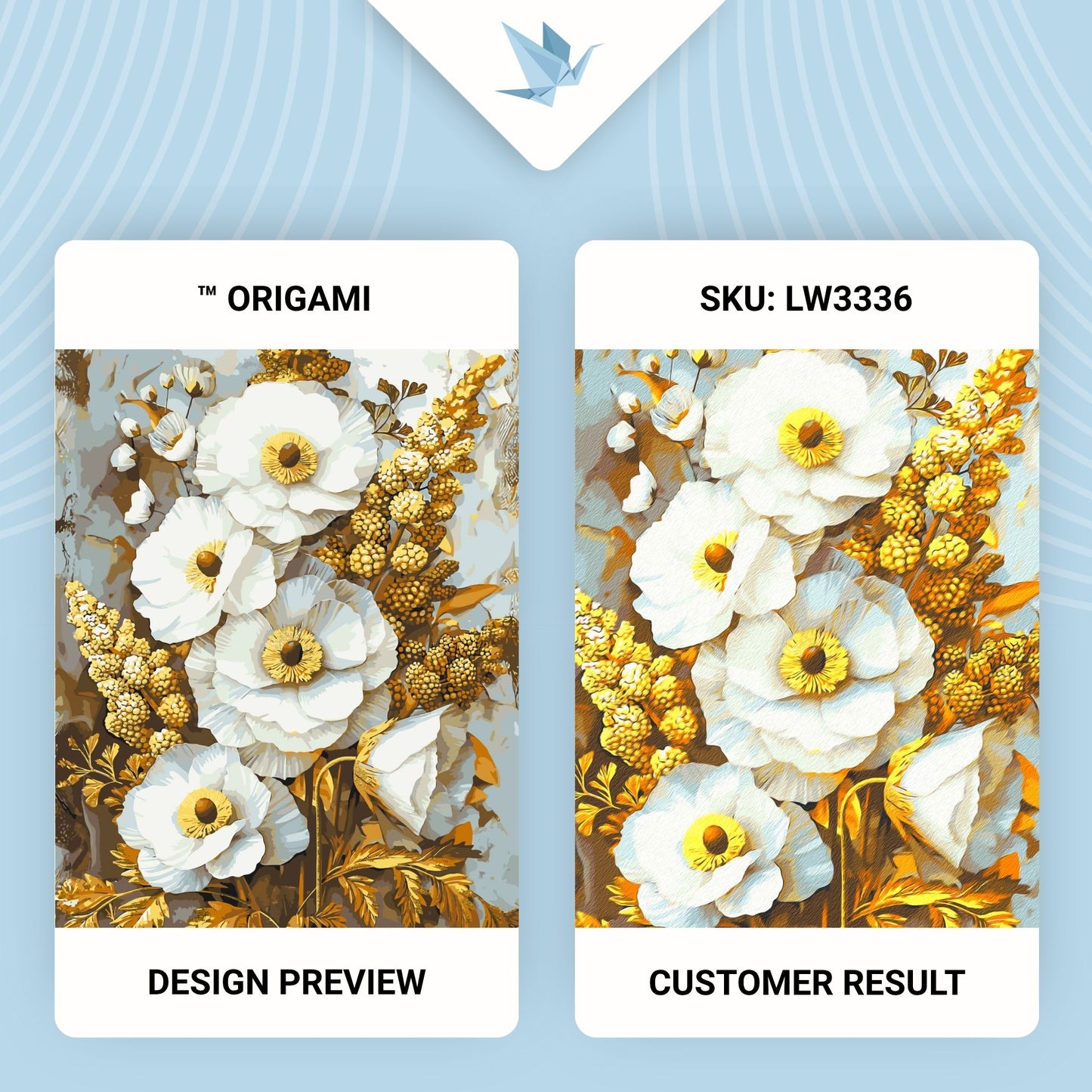 Maľovanie podľa čísel Ušľachtilé kvety. S metalickými farbami 40*50 cm LW 3336