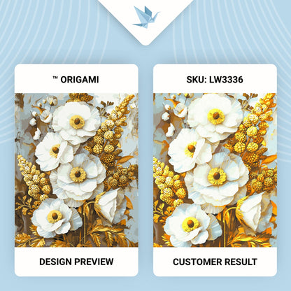 Maľovanie podľa čísel Ušľachtilé kvety. S metalickými farbami 40*50 cm LW 3336