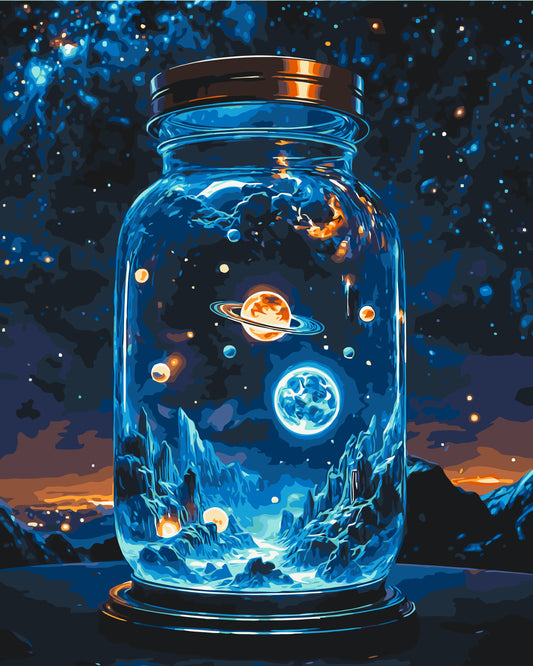 Maľovanie podľa čísel – Kozmický priestor 40*50 cm LW 3417