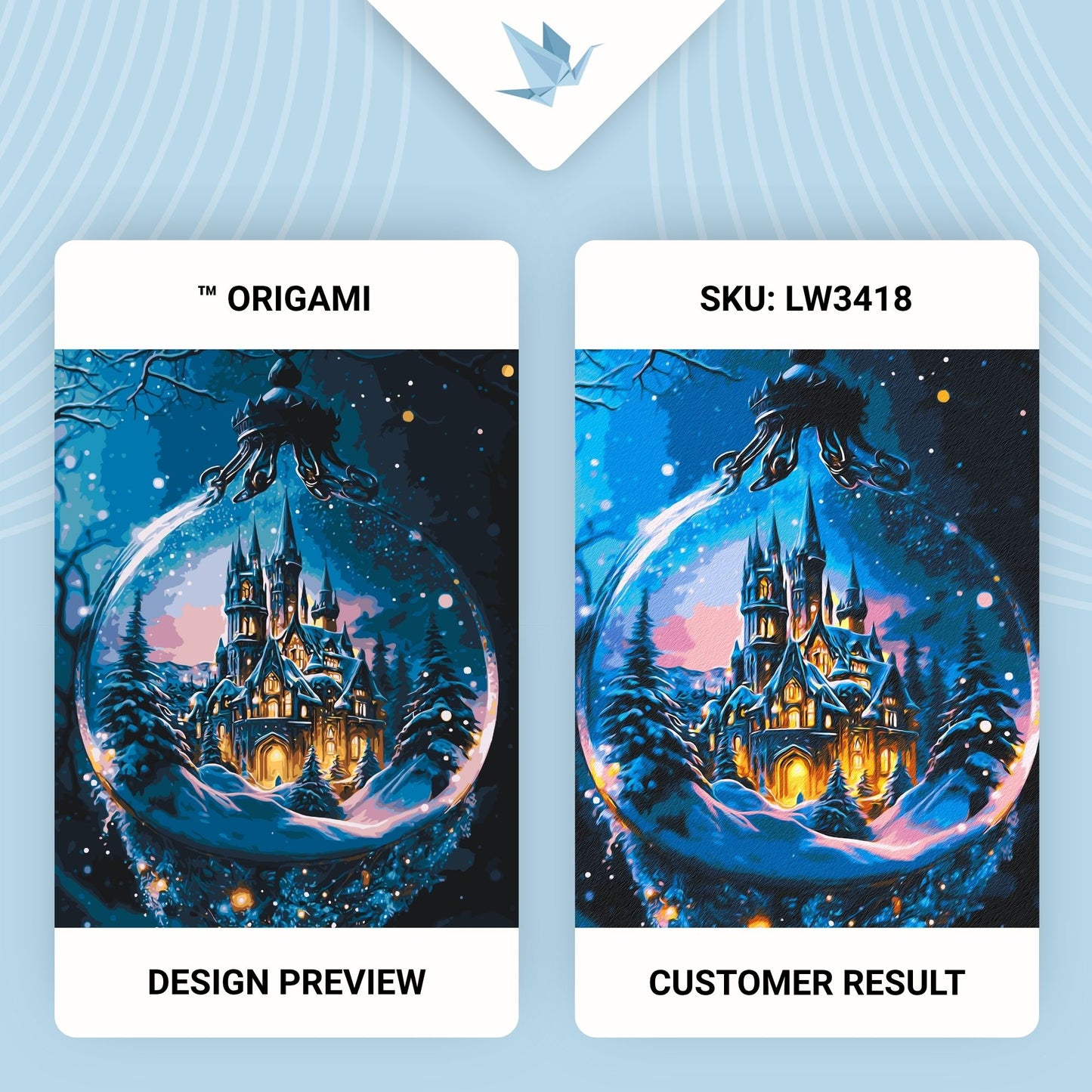 Maľovanie podľa čísel vianočný – Novoročný palác 40*50 cm LW 3418