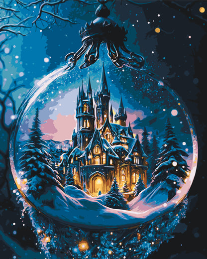 Maľovanie podľa čísel vianočný – Novoročný palác 40*50 cm LW 3418