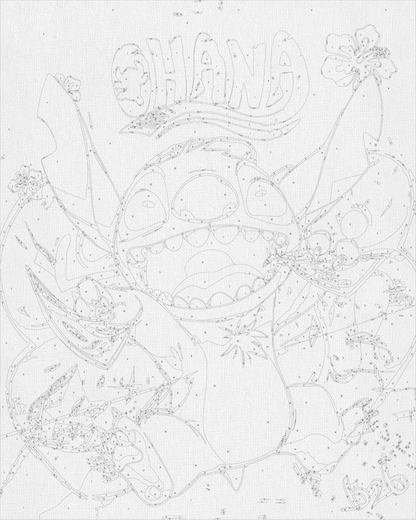 Maľovanie podľa čísel – Filmoví hrdinovia. Lilo a Stitch 40*50 cm LW 3424