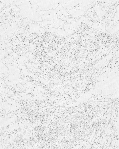 Maľovanie podľa čísel krajinka – Pod horami 40*50 cm LW 3436