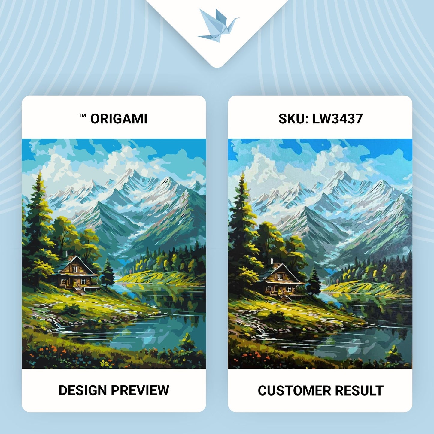 Maľovanie podľa čísel krajinka – Horská  40*50 cm LW 3437