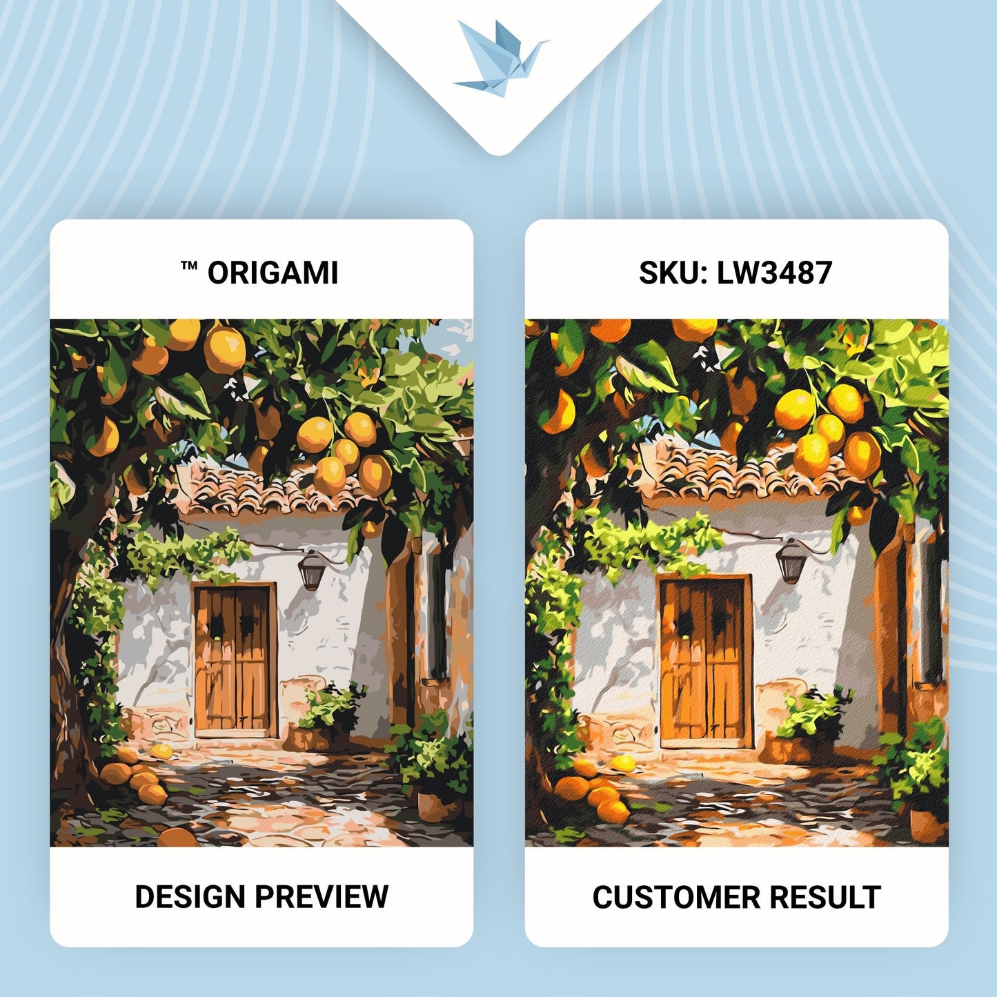 Maľovanie podľa čísel – . Citrónový dvor 40*50 cm LW 3487