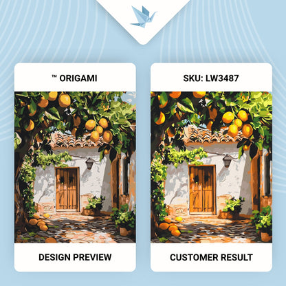 Maľovanie podľa čísel – . Citrónový dvor 40*50 cm LW 3487