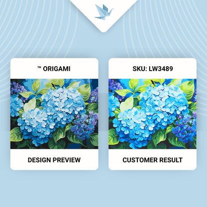 Maľovanie podľa čísel – Kvety. Modrá hortenzia 40*50 cm LW 3489