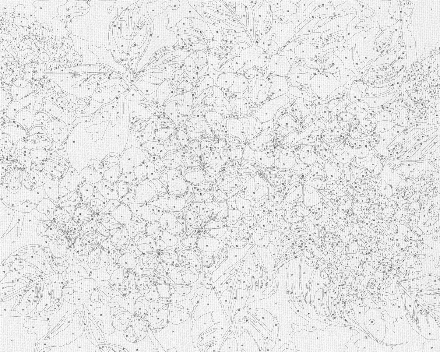 Maľovanie podľa čísel – Kvety. Modrá hortenzia 40*50 cm LW 3489