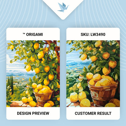 Maľovanie podľa čísel – . Citrónovník (citrus) 40*50 cm LW 3490