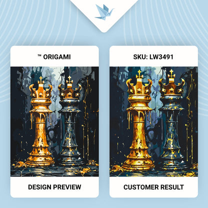 Maľovanie podľa čísel – Šachy: kráľovský súboj 40*50 cm LW 3491