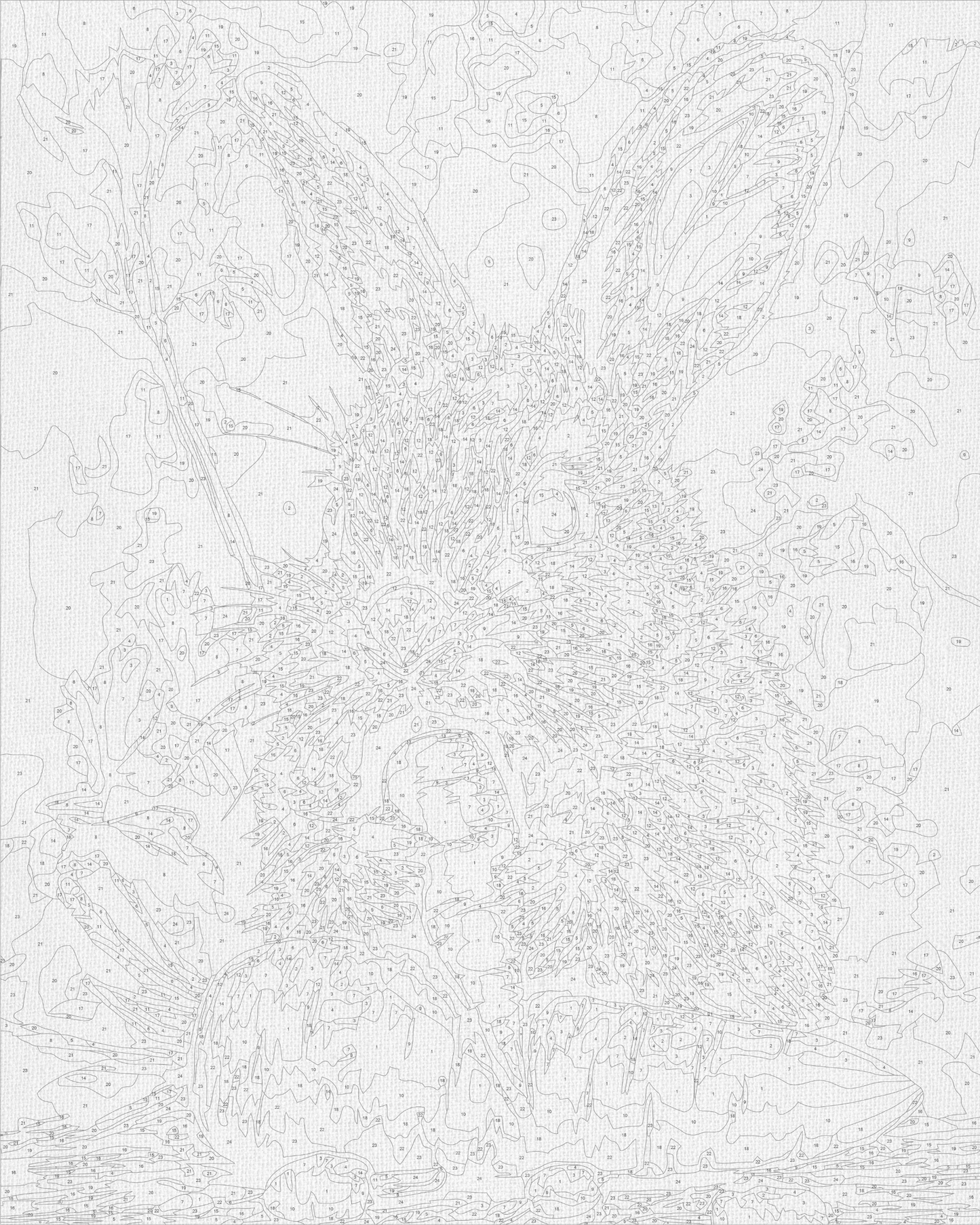 Maľovanie podľa čísel – Zvieratá. Zajko s mrkvou 40*50 cm LW 3507