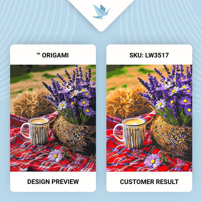 Maľovanie podľa čísel – Zátišie. Levanduľový pokoj 40*50 cm LW 3517