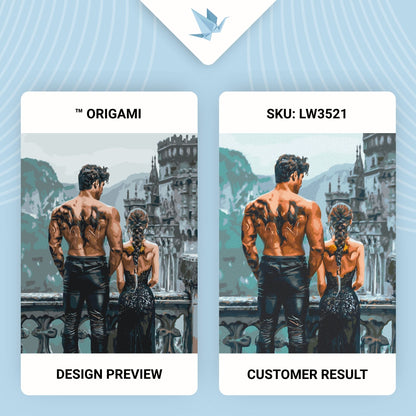 Maľovanie podľa čísel – . Štvrté krídlo. Tiene drakov 40*50 cm LW 3521