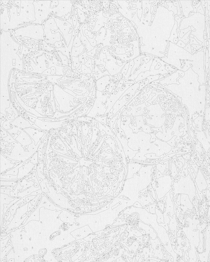 Maľovanie podľa čísel – Zátišie. Citrónová rozkoš 40*50 cm LW 3527