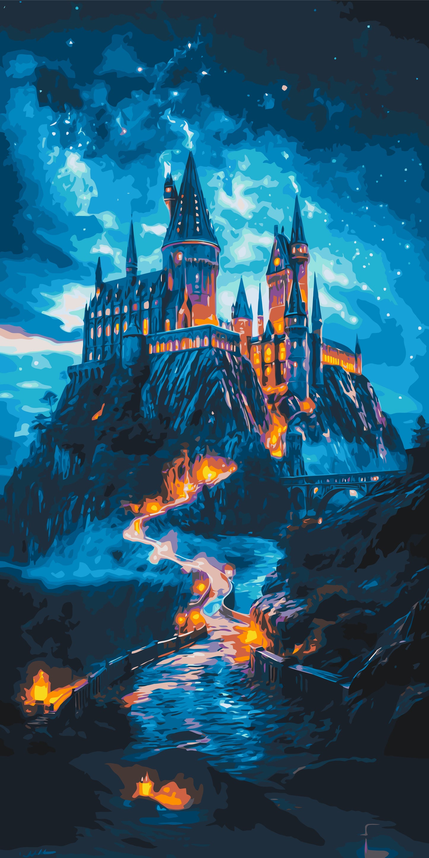 Maľovanie podľa čísel Rokfort 40×80 cm LW 5106