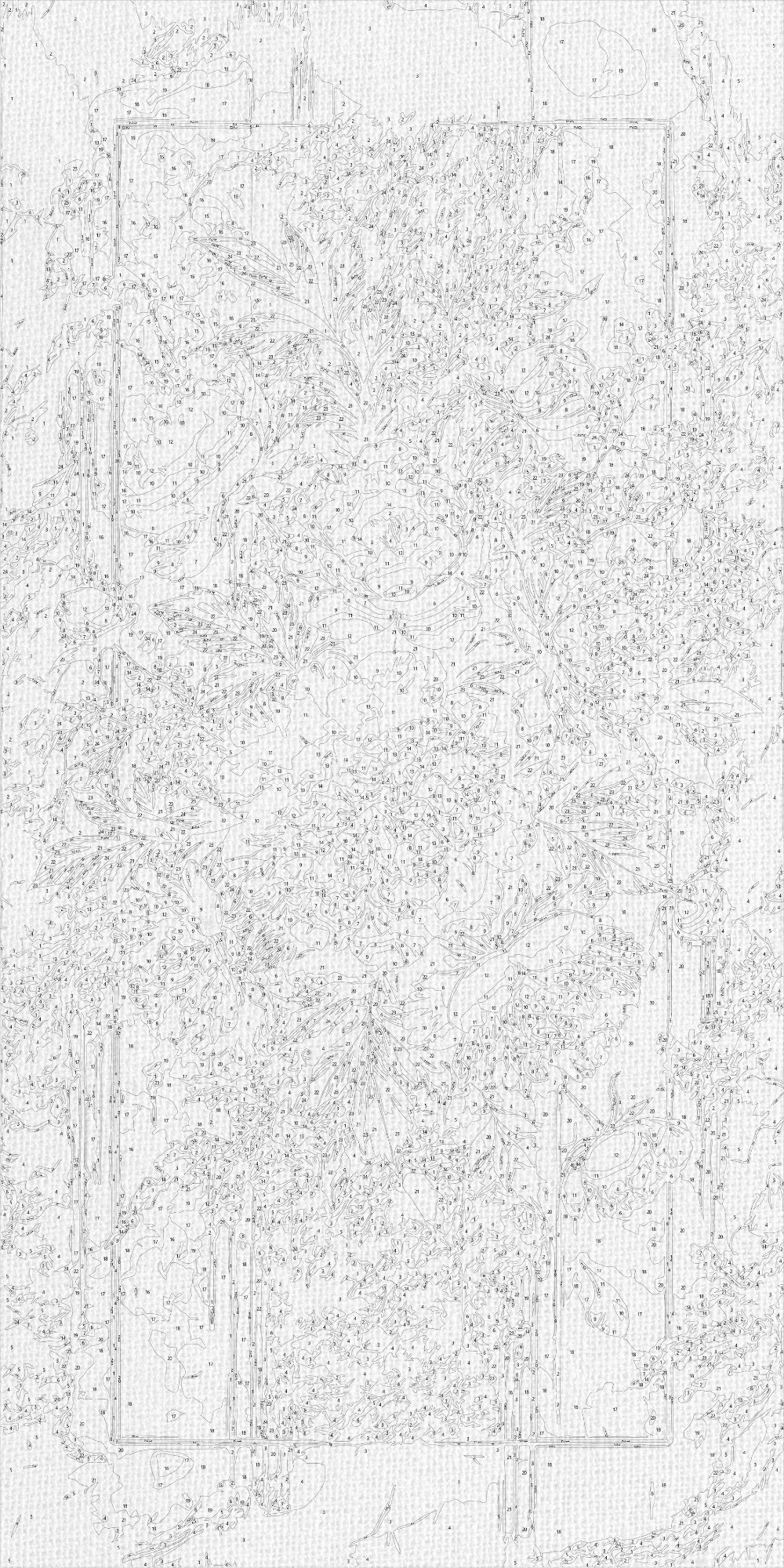 Maľovanie podľa čísel Žiarivé kvety s metalickými farbami 40×80 cm LW 5110