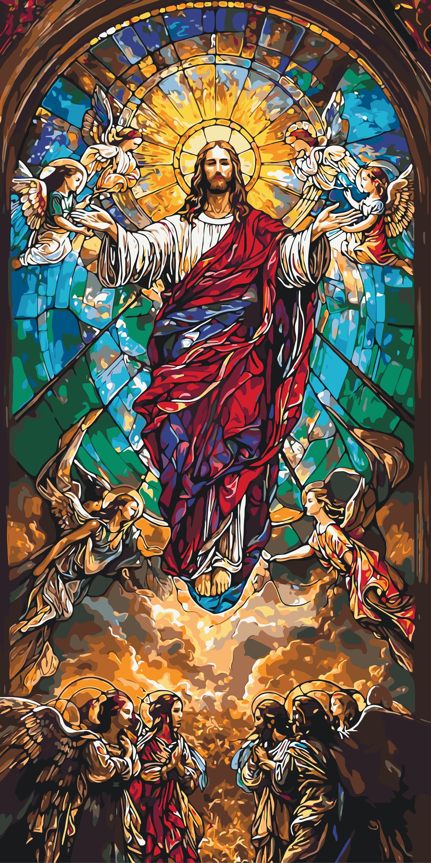 Maľovanie podľa čísel Náboženstvo 40*80 cm LW 5111