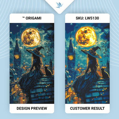 Maľovanie podľa čísel Mladá čarodejnica s metalickými farbami 40×80 cm LW 5130