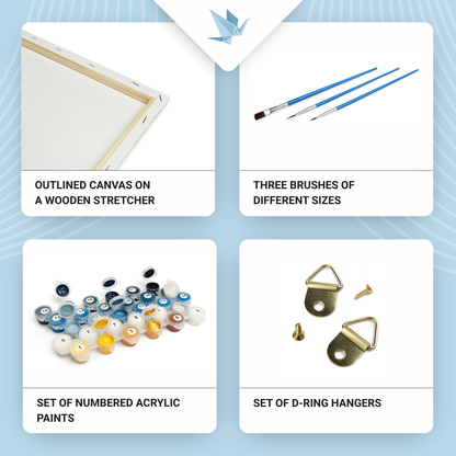 Maľovanie podľa čísel – Večerná električka 40*50 cm LW 174